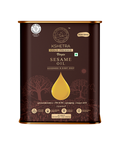 Kshetra - Cold Pressed Virgin Sesame Oil / Gingelly Oil | Aflatoxin free | Monocultivar| UNREFINED