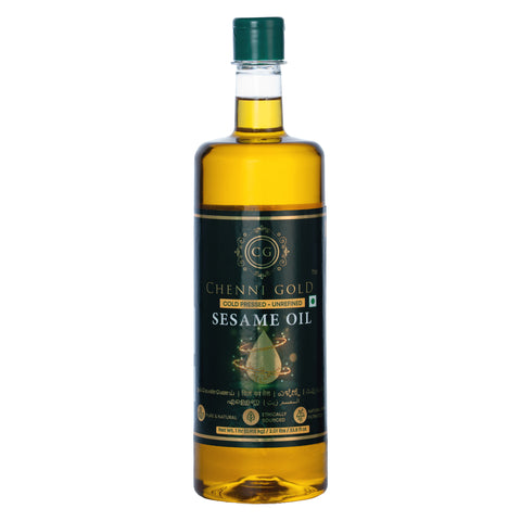 Chenni Gold - Cold Pressed Sesame Oil / Gingelly Oil | Monocultivar | UNREFINED | Aflatoxin free
