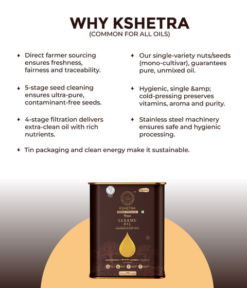 Cold Pressed Sesame Virgin Oil