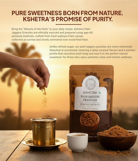 Palm Jaggery Granules | Pana Karupatti