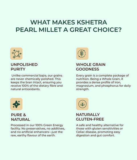 Pearl Millet - Unpolished Whole Millet