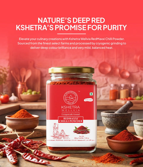 RedMaxxi Chilli Powder | Premium Quality  | Cryogenically Ground