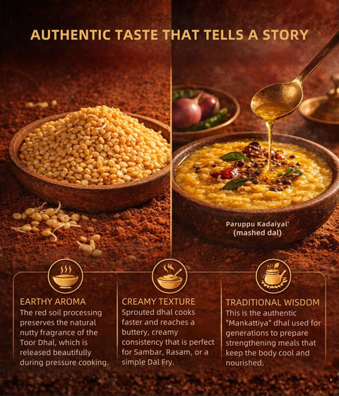 Red Soil Sprouted Toor Dhal