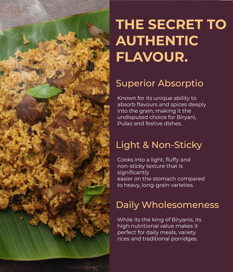 Seeraga Samba Rice | Unpolished Ancient Indian Rice