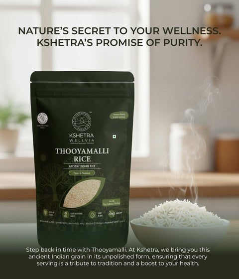 Thooyamalli Rice - Unpolished Ancient Indian Rice