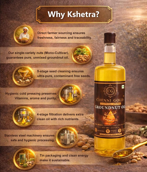 Chenni Gold - Cold Pressed Groundnut Oil
