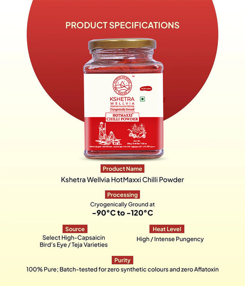 HotMaxxi Chili Powder - Cryogenically Ground