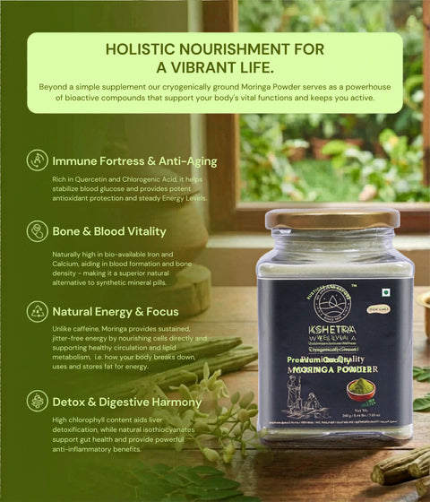 Moringa Powder - Cryogenically Ground