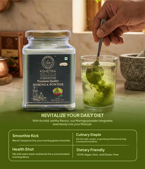 Moringa Powder - Cryogenically Ground
