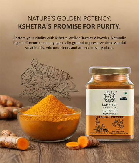 High Curcumin Turmeric Powder | Premium Quality  | Cryogenically Ground
